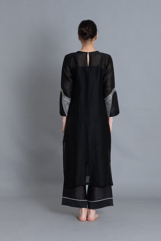 Khat Pantone Embroidered Dress Co-ord with Scraff