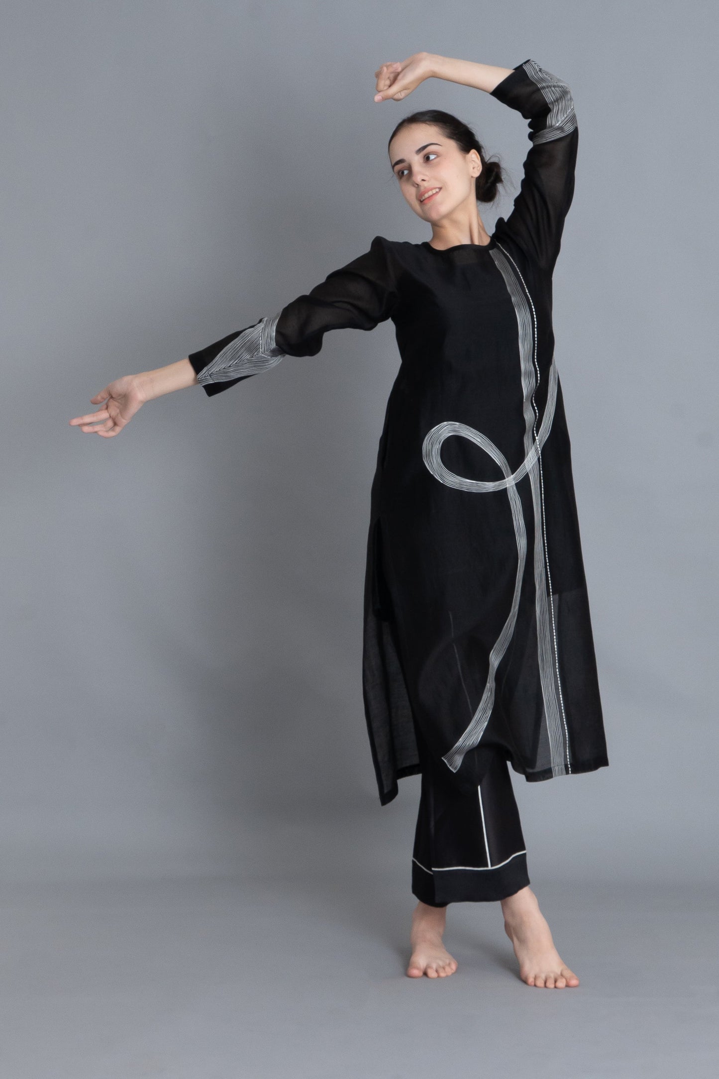 Khat Pantone Embroidered Dress Co-ord